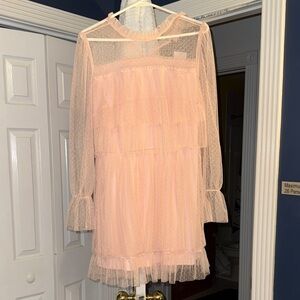Forever 21 Blush Mesh Dress